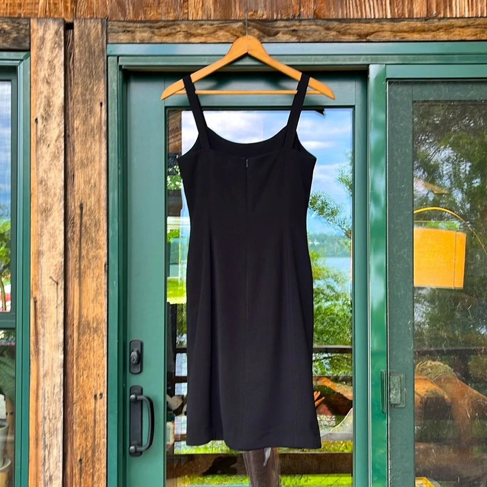 Donna Karan Black Cocktail Dress (LBD), Size 8 - Picture 3 of 10